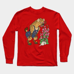 Hyena In The Garden Long Sleeve T-Shirt